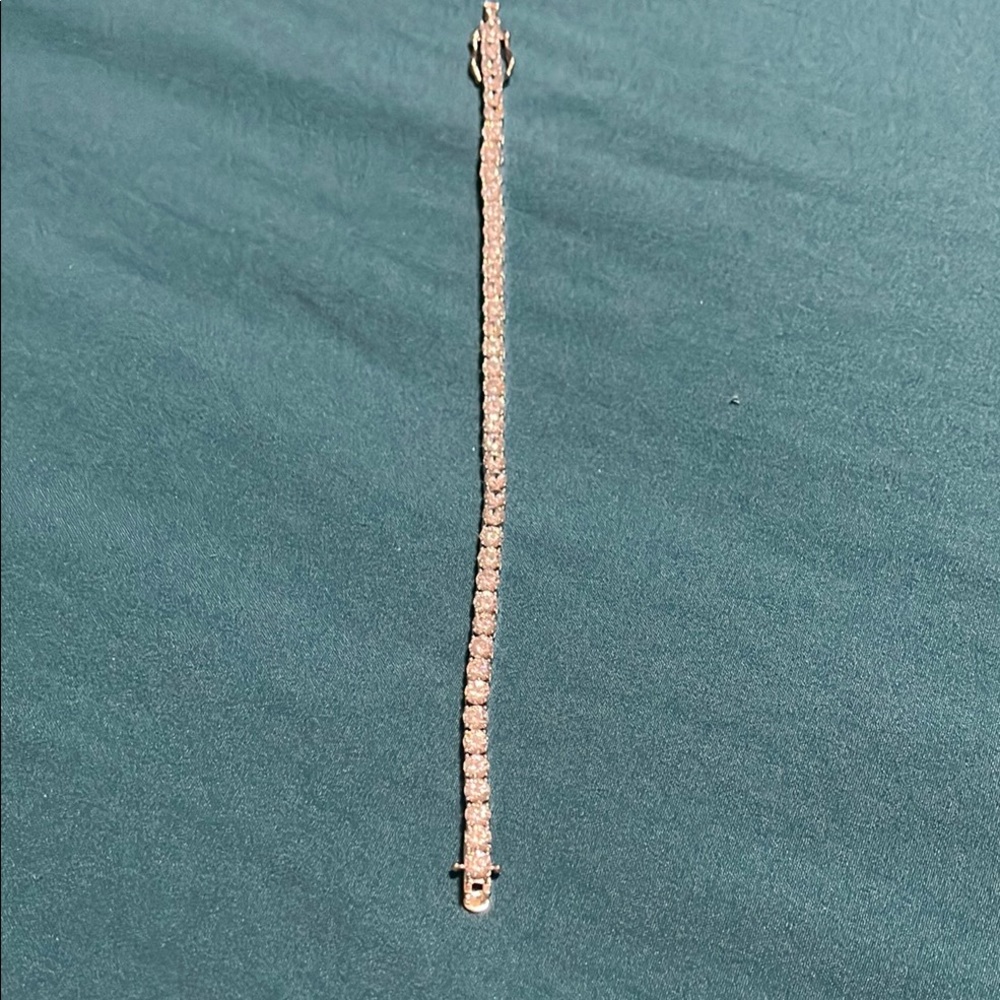 Elegant Silver Tennis Bracelet